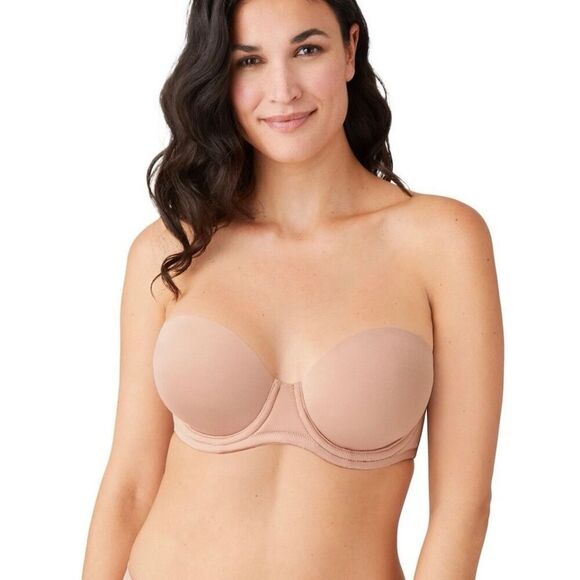 B44 - Wacoal Size 34DDD  854119 Red Carpet Strapless/add straps Underwire Bra - Picture 1 of 10